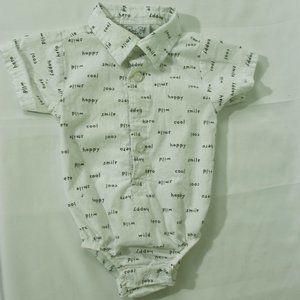 Rene Rofe Collared Button Down Onesie